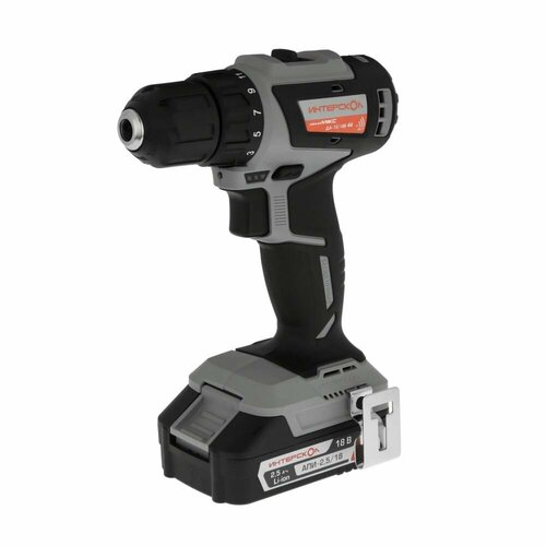 Дрель-шуруповерт ИНТЕРСКОЛ ДА-1018В 44 минимакс 7592245 225Ач кейс 9981₽