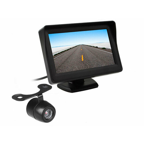 MasterPark X-601-W - беспроводная wifi камера заднего вида с монитором 4.3 дюйма (камера заднего хода с монитором)