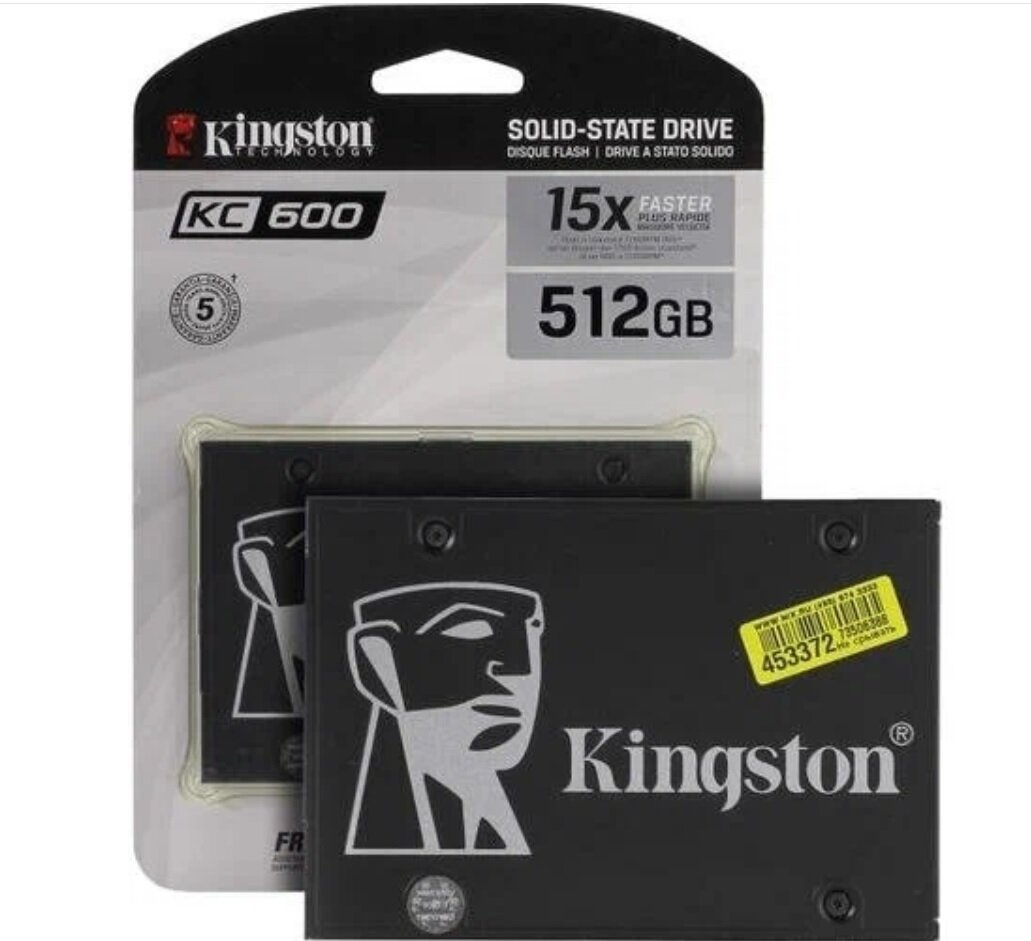 Твердотельный накопитель Kingston KC600 512 ГБ SATA SKC600/512G