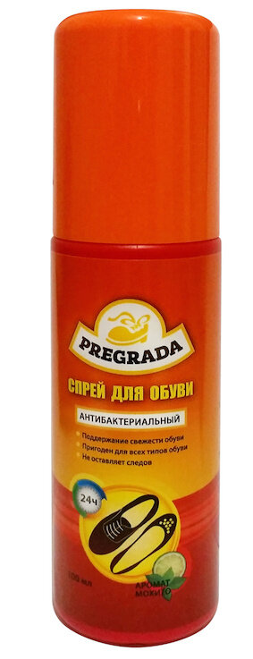 Pregrada спрей- дезодорант для обуви 100 мл мохито