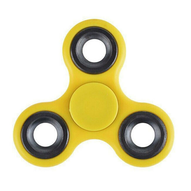 Игрушка антистресс Спиннер Fidget Spinner, желтый