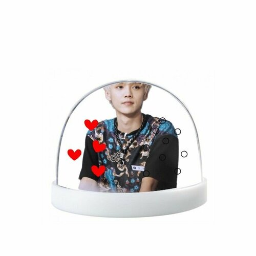 Водяной шар EXO №7, Блестки-сердечки