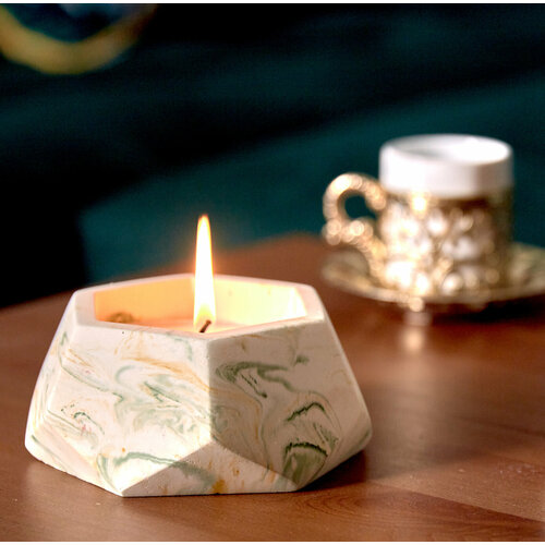 Подсвечник Травушка-Муравушка Гексагон, зеленый