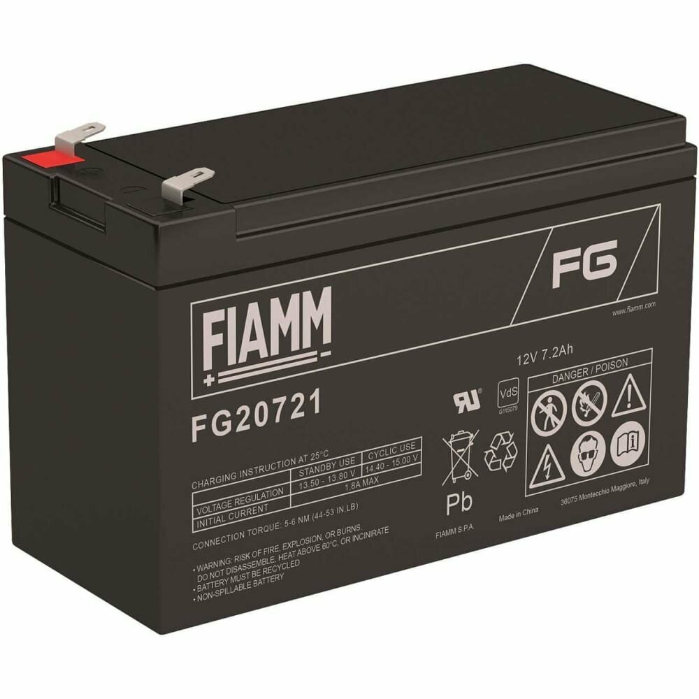 FIAMM Аккумуляторная батарея 12В - 7,2Ач FG20721