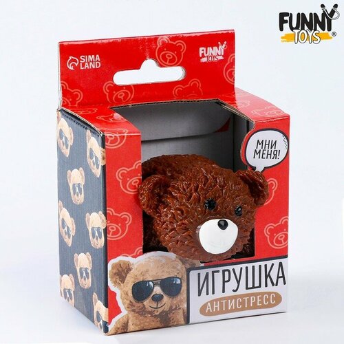 Игрушка-антистресс Медвежонок с наклейками микс 433₽