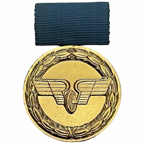 Германия (ГДР), медаль За службу Немецкой железной дороге золотая степень 1973-1990 гг. (2) германия гдр медаль за заслуги перед немецкой железной дорогой i степень 1961 1970 гг