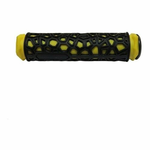 Грипсы HUALONG, 22.2х130 мм, резина, чёрный/жёлтый