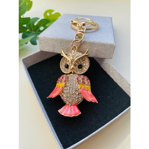 Брелок, желтый, коралловый