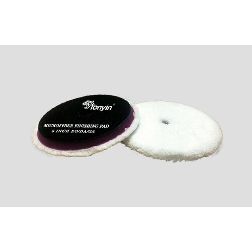 TP09B Микрофибровый финишный полировальник с отверстием 6 дм. MICROFIBER FINISHING PAD Микрофибровый финишный полировальник с отверстием 5 дм. MICROFIBER FINISHING PAD TONYIN