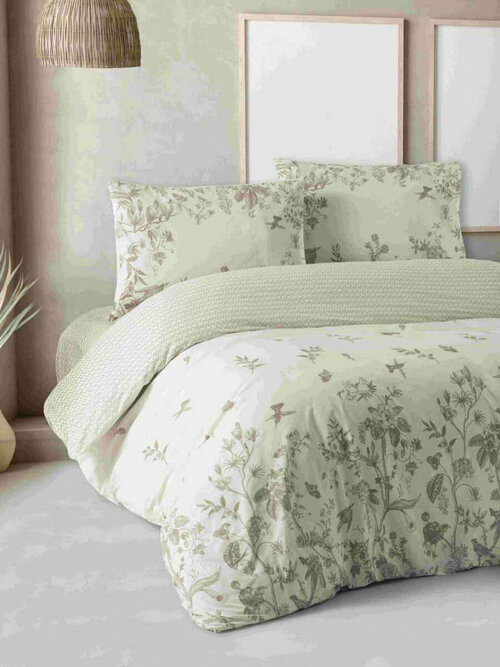 Комплект постельного белья EFOR 1,5-спальный Ranforce Garden