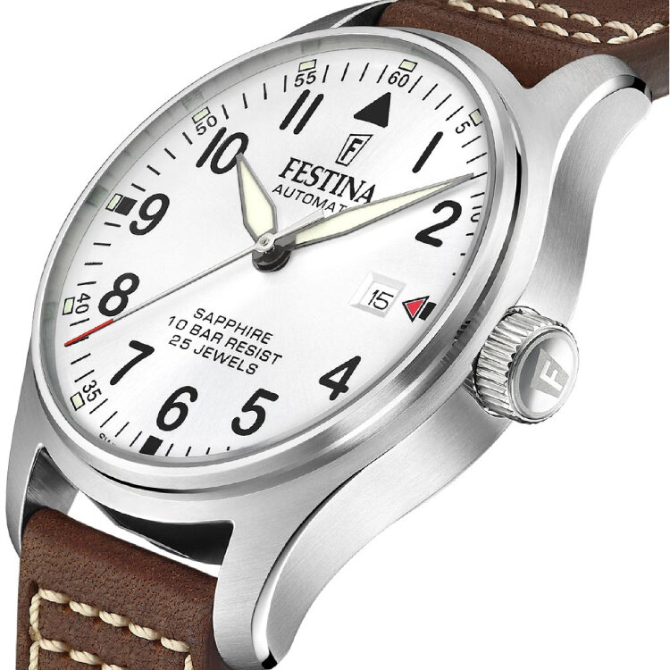 Наручные часы FESTINA Swiss Made, белый, — фото 1