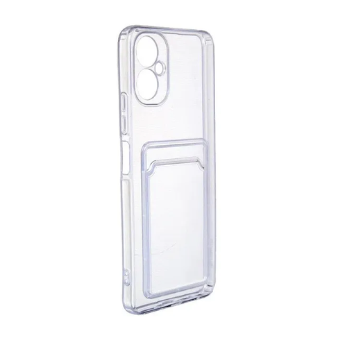 Mariso Чехол-накладка POKET с карманом для карт для Tecno Spark 9 Pro clear (Прозрачный) mariso чехол накладка poket с карманом для карт для realme 9 5g 9 pro clear прозрачный
