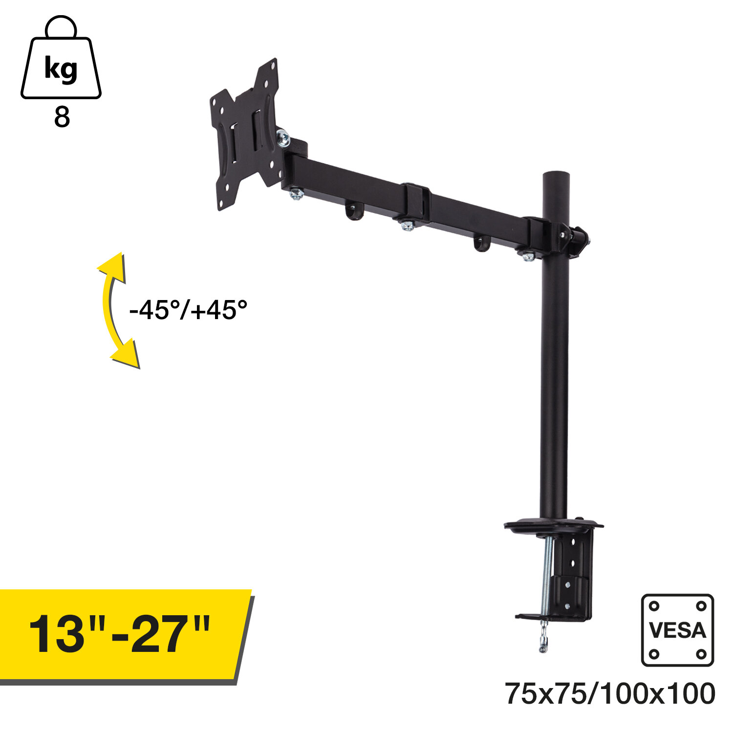 кронштейн для тв настольный наклонно-поворотный, 13"-27", до 8кг, rexant 38-0306 Smartbuy - фото №18