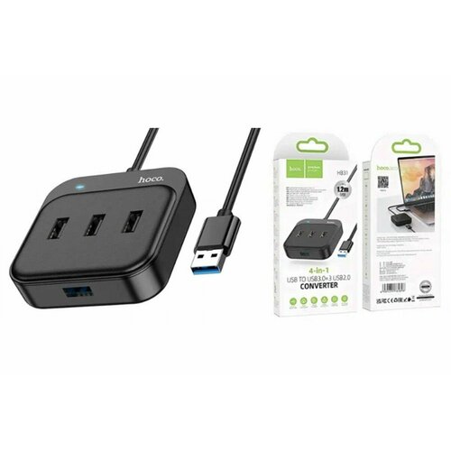 Адаптер USB Hoco HB35 100 Mbps Ethernet USB303RJ45 12 м Черный 190000₽