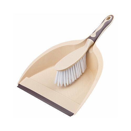 Набор для уборки совок щетка резиновая кромка у совка резиновые вставки на ручке щетки 765₽