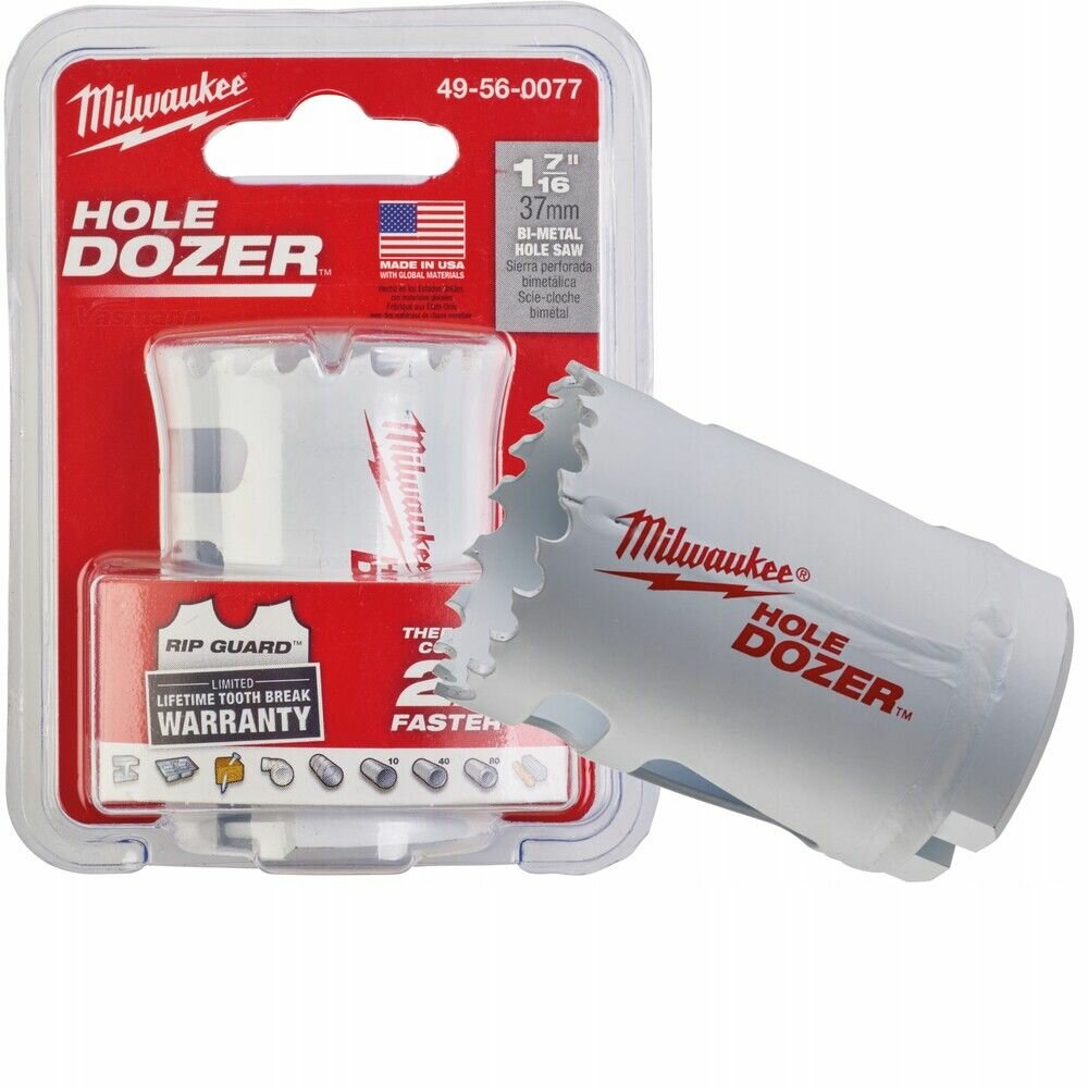 Биметаллическая коронка Milwaukee HOLE DOZER HOLESAW 37 мм (1шт)