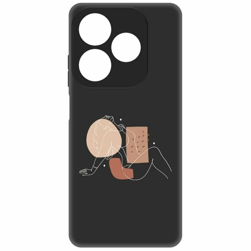 Чехол-накладка Krutoff Soft Case Чувственность для INFINIX Smart 8 черный чехол накладка krutoff soft case чувственность для infinix smart 7 plus черный