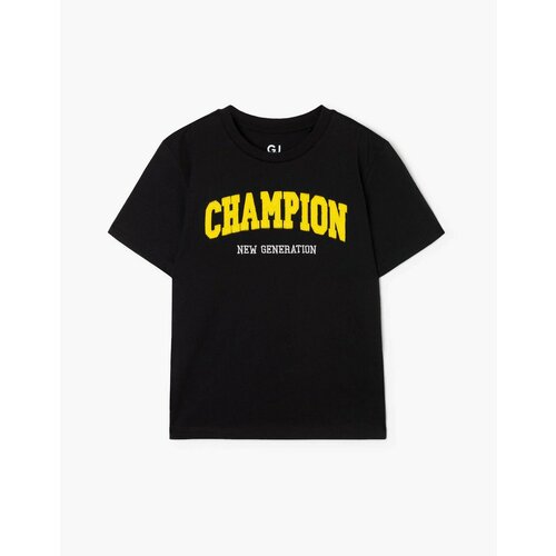 фото Футболка gloria jeans, размер 5-6л/116 (30), черный