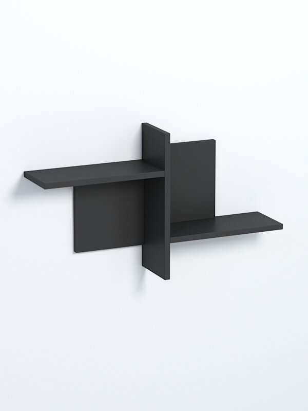 Полка настенная "вайб" №17, Черный. Производитель товара - компания Westcom.