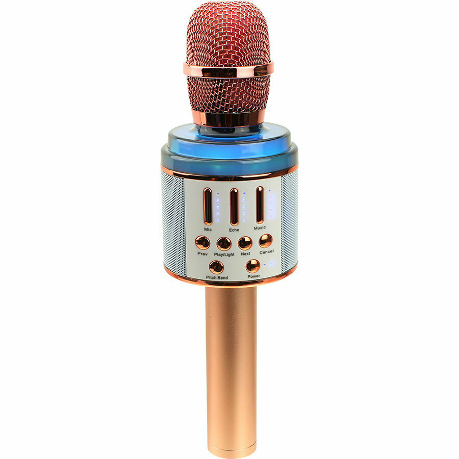 Микрофон караоке K068 Magic Karaoke c Bluetooth rose gold