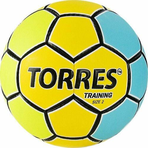 фото Мяч гандбольный torres training h32152, размер 2, желто-голубой