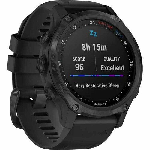 умные часы garmin descent mk2s угольно серый корпус с dlc покрытием черный силиконовый ремешок 010 02403 04 Смарт-часы Garmin Descent Mk2S, Black (010-02403-04)