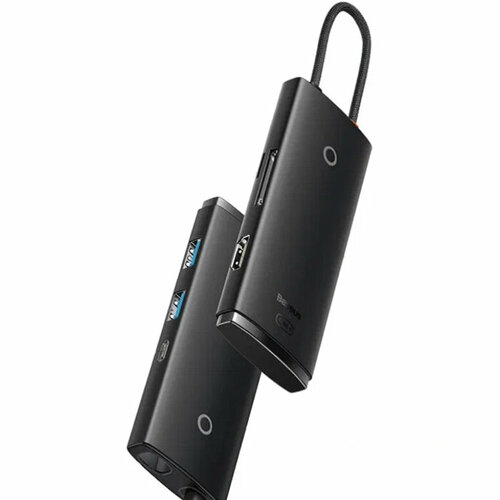 Baseus USB концентратор Baseus Multi-functional HUB Lite Series 6-in-1 WKQX050001 black 269000₽