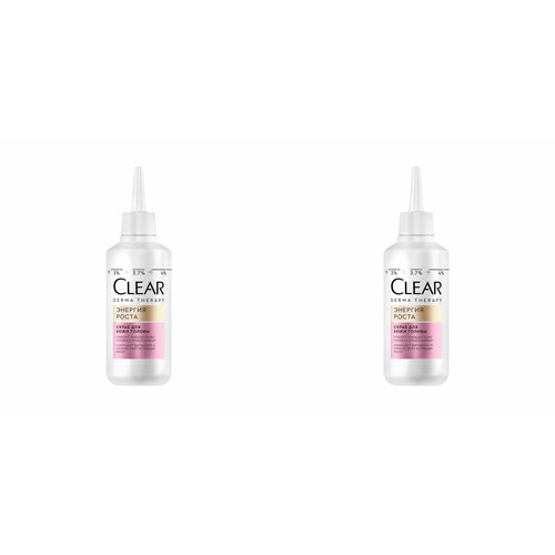 Скраб для кожи головы Clear Derma therapy энергия роста, 150 мл, 2 шт