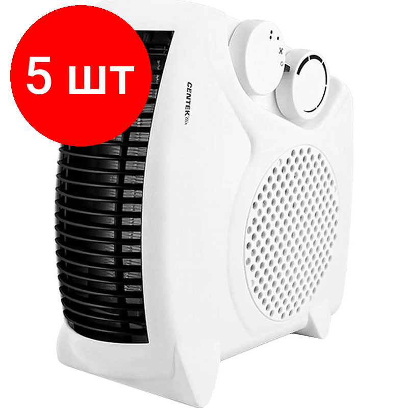 Комплект 5 штук Тепловентилятор Centek CT-6001 1000/2000Вт