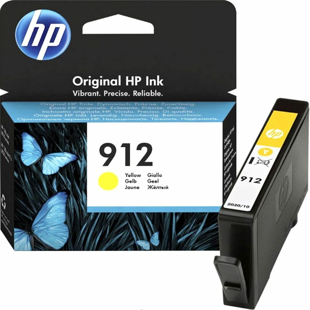 Картридж для струйного принтера HP 912 Yellow 3YL79AE