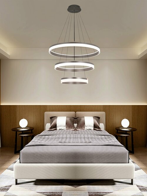 Светодиодная люстра подвесная VertexHome VER-3080/3 стиль модерн, на кухню, в детскую, в спальню, в гостиную