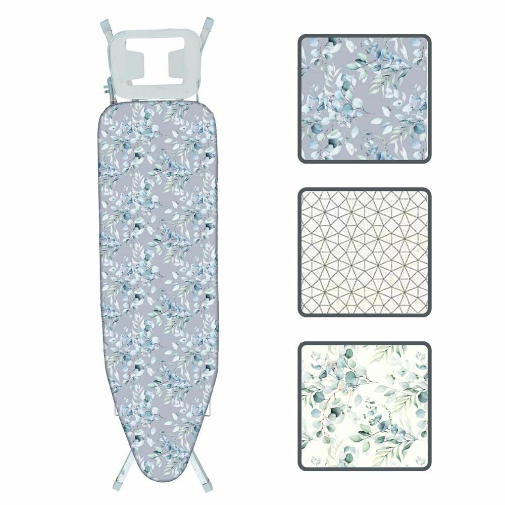 фото Чехол для гладильной доски на резинке, полиэстер, подкладка поролон, 140х50см, Рио VETTA 1шт.