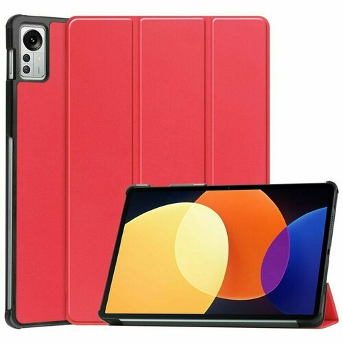 for xiaomi mi pad 5 case magnetic smart cover 2021 tablet 11 inch mipad5 pro ultra thin with auto wake up Планшетный чехол для Xiaomi Pad 5 Pro 12.4 дюйма (красный)