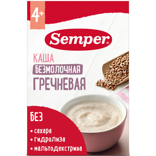 Semper - каша гречневая, 5 мес, 180 гр каша фрутоняня без молока гречневая с 4 месяцев 200г