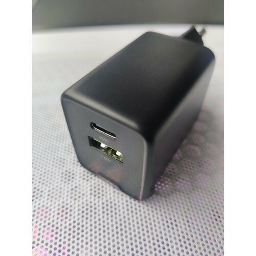 Сетевое зарядное устройство Acenew 45w GAN USB(A+C) черное