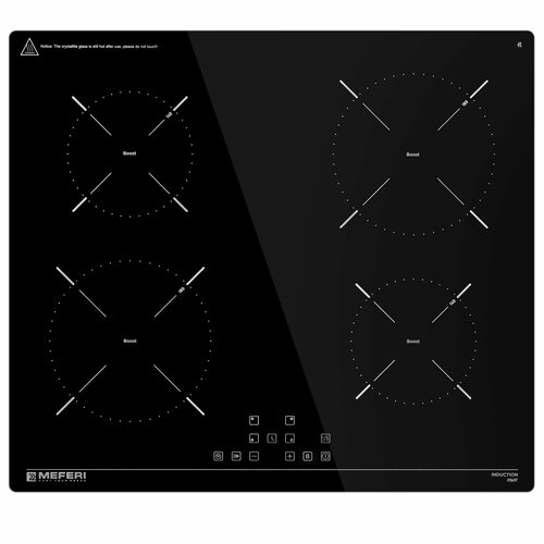 Индукционная варочная панель MEFERI MIH604BK POWER, 60 см, 4 конфорки, черная