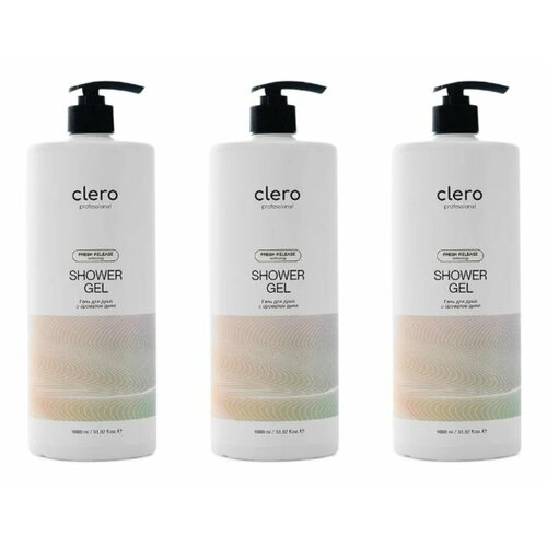 Clero proffesional Гель для душа с ароматом дыни Global Chemical, 1000 мл, 3 шт