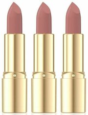 Eveline Cosmetics Сатиновая губная помада Variete, тон 10 Honey moon, 3 шт