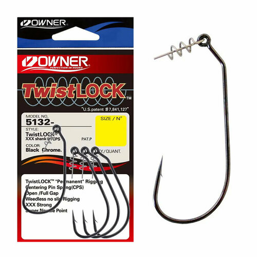 фото Крючок owner 5132 bc №2/0 twistlock cps (3шт.)
