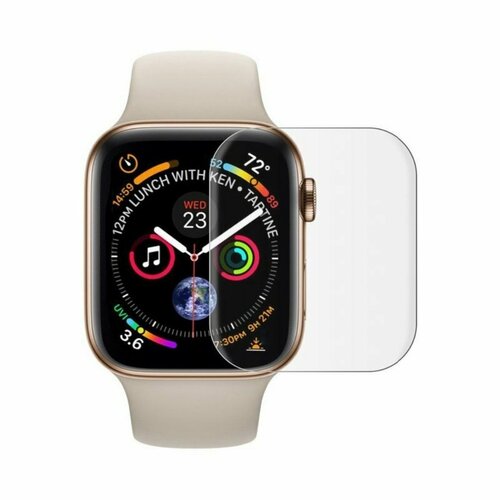 Противоударное стекло UV для Apple Watch Ultra (49 мм) (полное покрытие / УФ-клей+лампа) прозрачный противоударное стекло uv для apple watch s1 38 мм watch s2 38 мм watch s3 38 мм полное покрытие уф клей лампа прозрачный