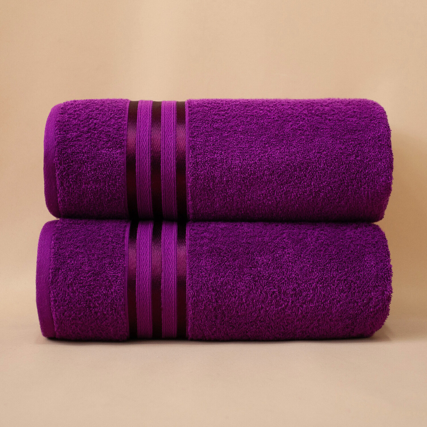 Dome Набор из 4 полотенец Harmonika цвет: пурпурный (70х130 см - 4 шт)