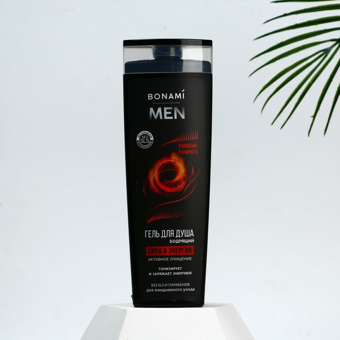 Гель для душа For men, сила и энергия, 400 мл, BONAMI