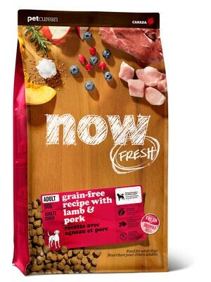 NOW Natural. Grain Free Red Meat Adult Recipe DF Беззерновой для взрослых собак со свежим мясом ягненка