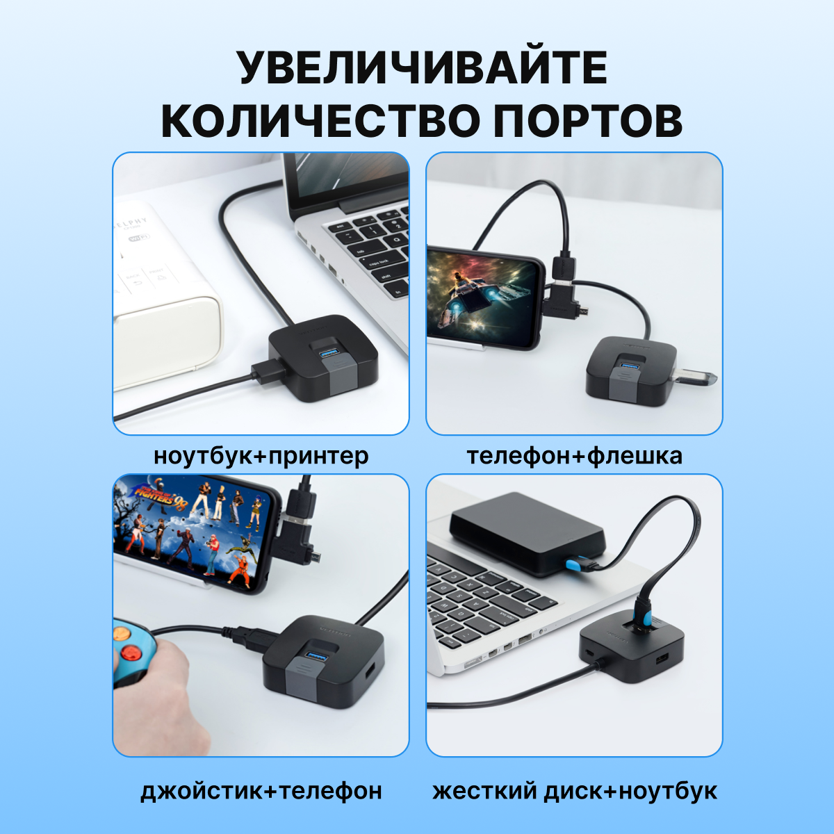 USB-концентратор Vention - фото №4