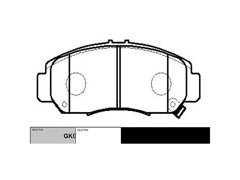 CTR GK0329 (GK0329) колодки дисковые передние\ Honda (Хонда) Jazz (Джаз) 1.2i / 1.4 02 / stream 1.7i / 2.0i 01
