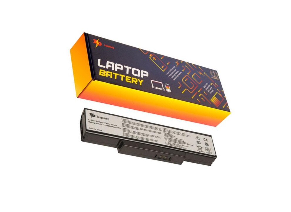 Аккумулятор для ноутбука Asus K72, K72JK, (A32-K72) ZeepDeep Energy 64Wh, 5800mAh, 10.8V-11.1V