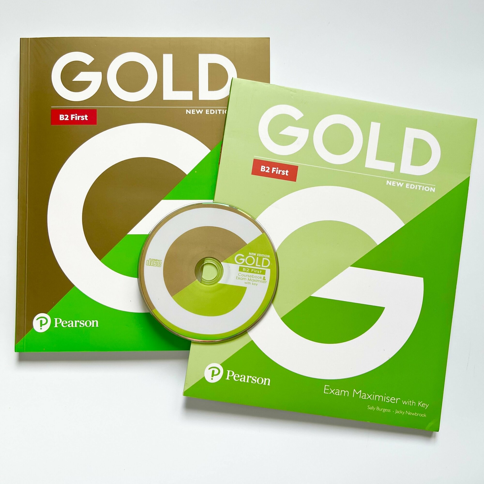 Gold B2 First New Edition полный комплект: Coursebook + Exam Maximiser+ CD диск