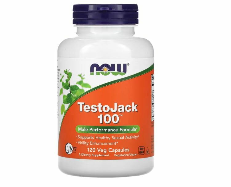 Now Foods TestoJack 100, 120 капсул