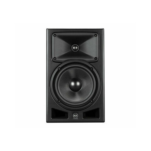 RCF Ayra PRO 8 (13000599) Активный студийный двухполосный монитор 8"+1", 45 - 20 kHz, 140 Вт, входы: Xlr, Jack, RCA, vol. ∞, - 6 dB, 0 dB max SPL 111 dB, DSP процессор с FiRPHASE, корпус из MDF черный