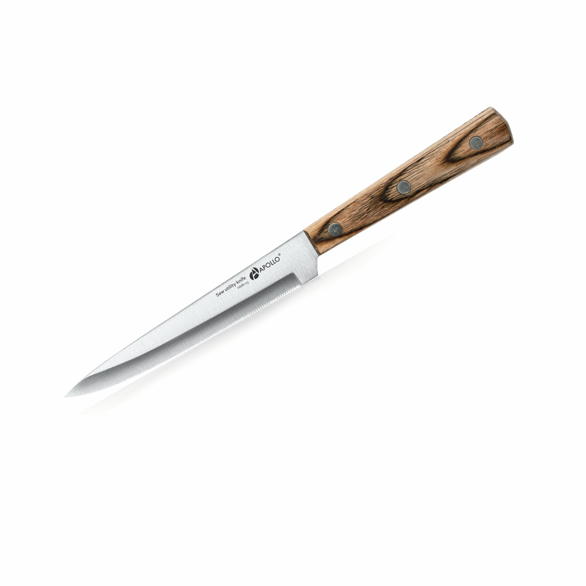 Нож кухонный поварской с деревянной ручкой APOLLO "Hombre" 20 см